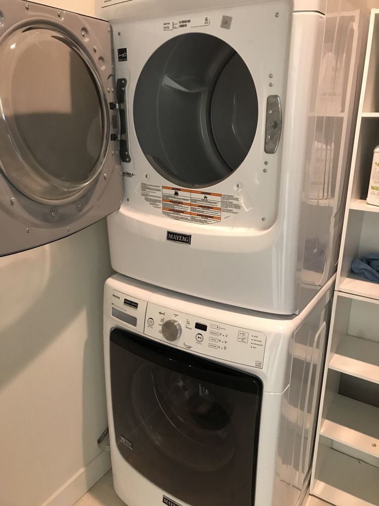 Maytag dryer Stackable not heating properly