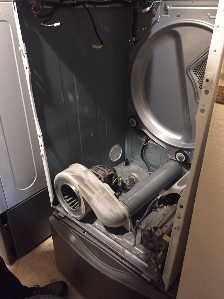 LG dryer making noise, rollers replacement